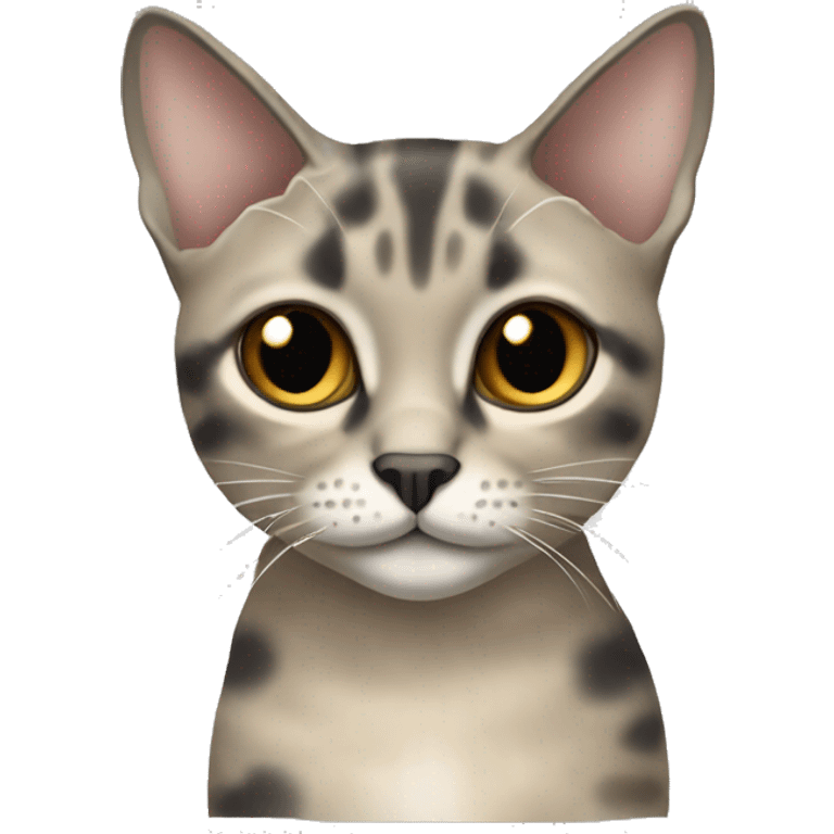 beige and grey dilute tortie cat emoji