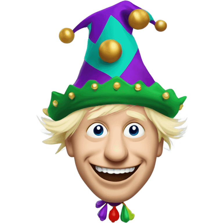 Boris Johnson as a court jester  emoji