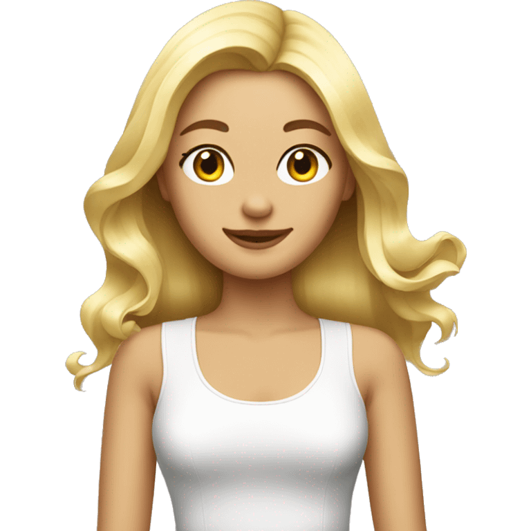 blonde girl at hairdresser emoji