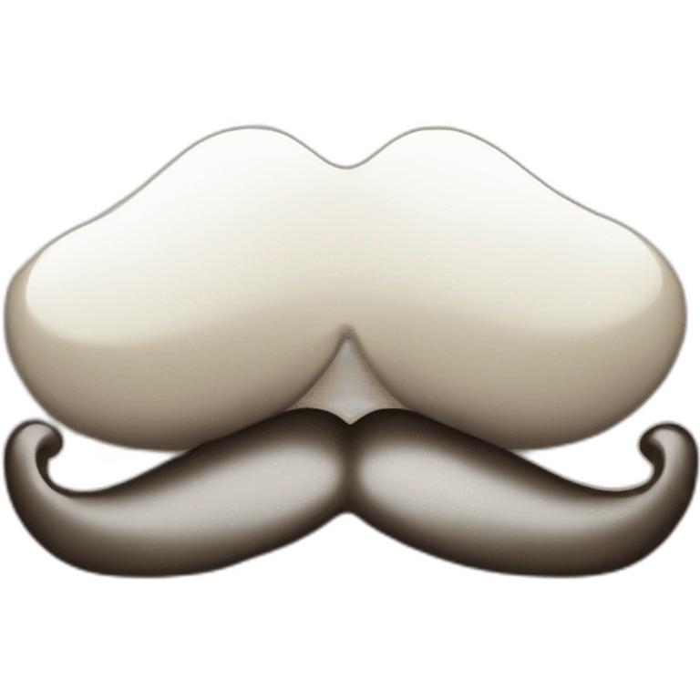 BICOLOR moustache emoji