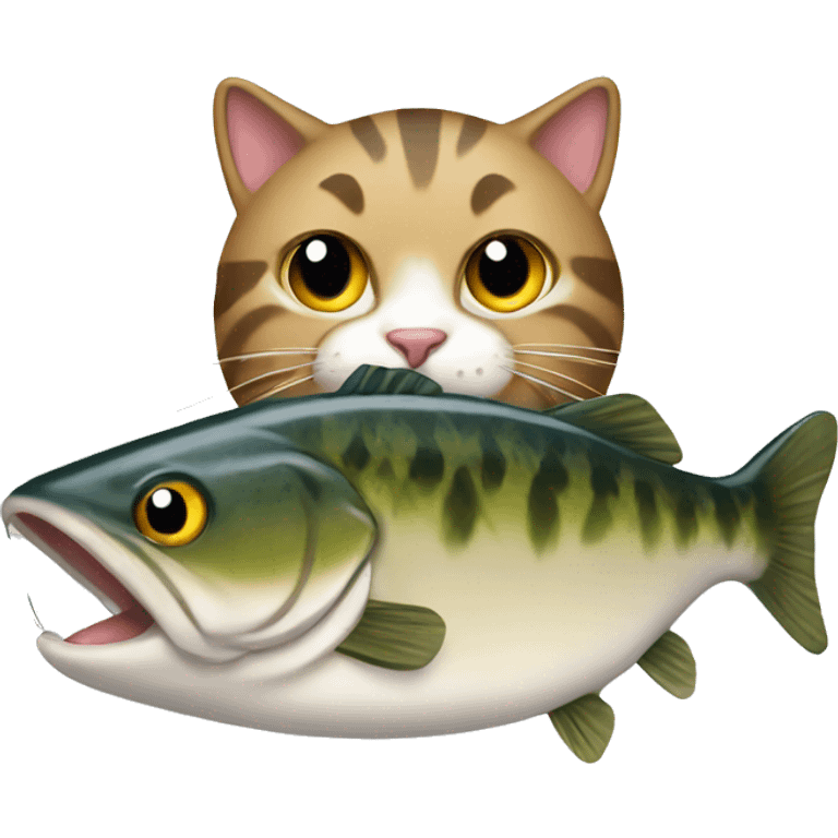 a cat fishing emoji