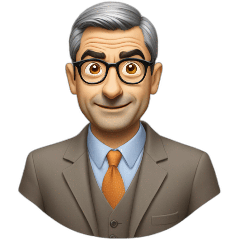 Mister Bean innovation consultant wearing glasses emoji