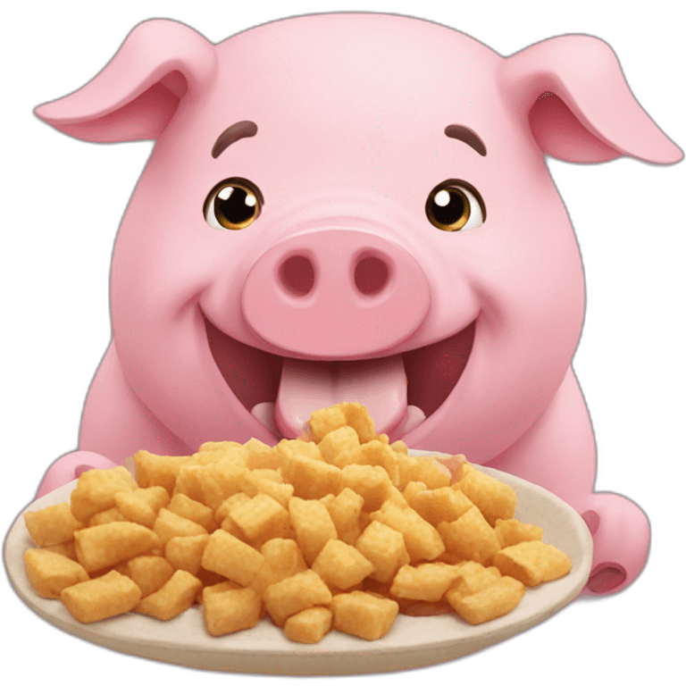 Hakimi eating a pig emoji