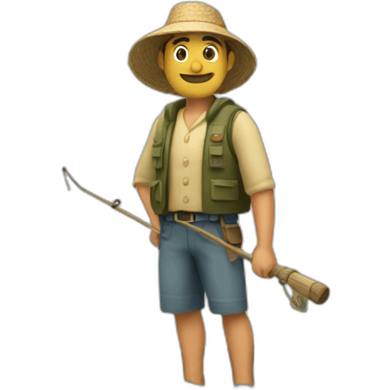 Pescador en un bote emoji