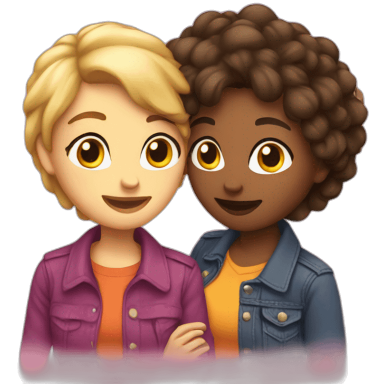 Lesbian love emoji