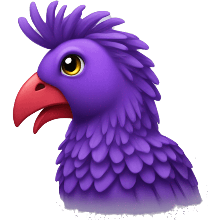 Purple Liverbird emoji