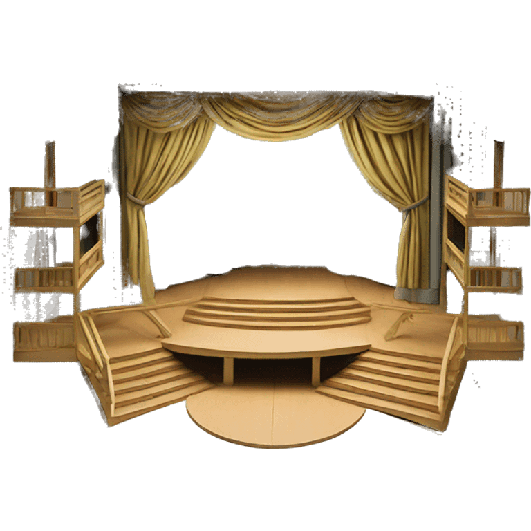 scenography scenic maquette model theatre set model  emoji