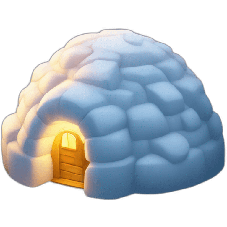 igloo glowing emoji