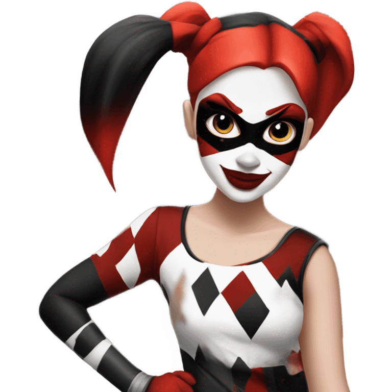 Harley Quinn Black And Red emoji