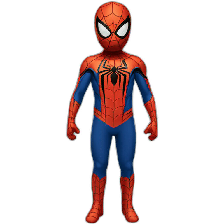 Moaï spider man suit emoji