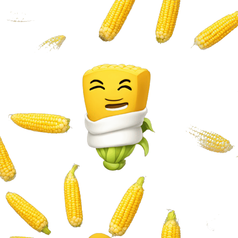 Hugging corn  emoji