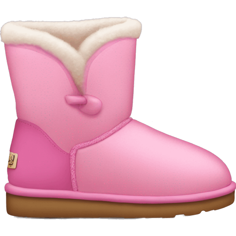 pink uggs with bou emoji