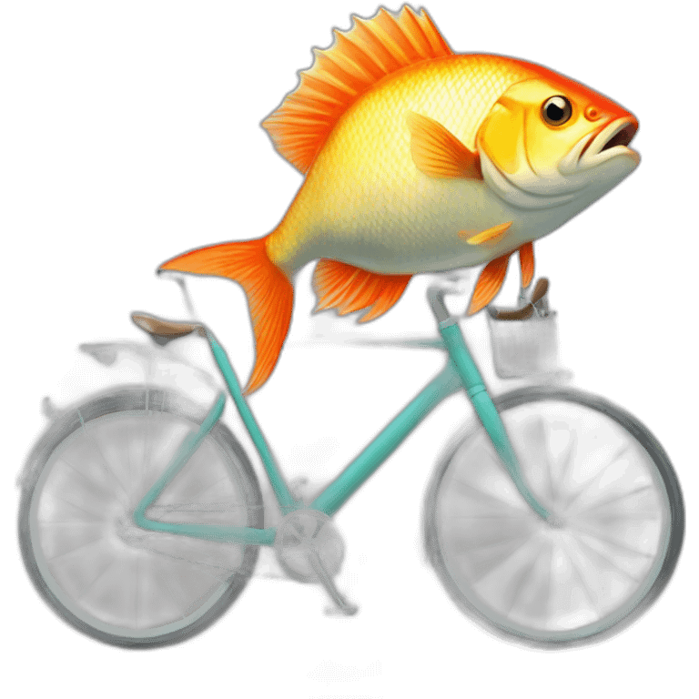 fish with a bycicle emoji