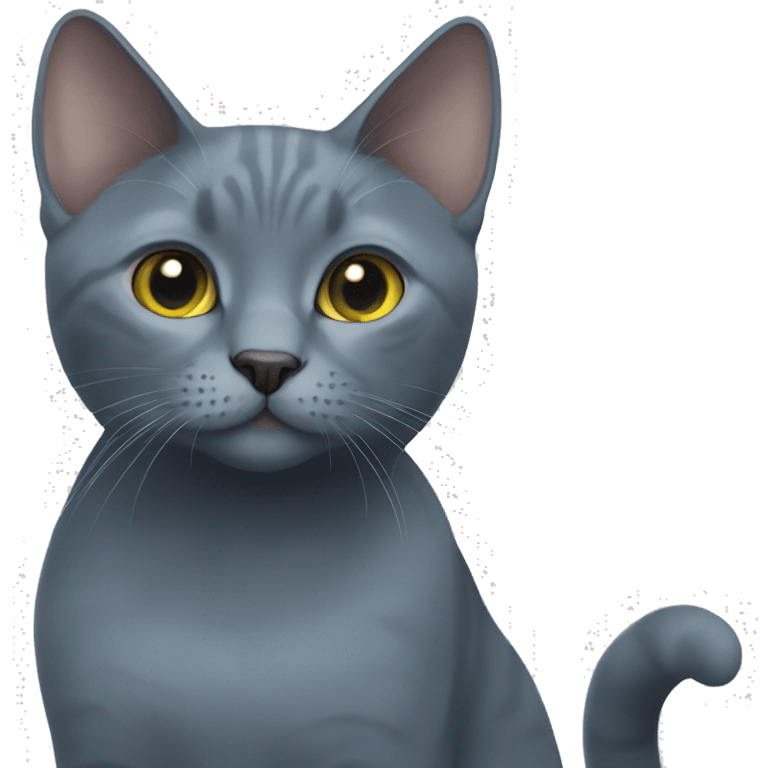 Russian Blue Cat emoji