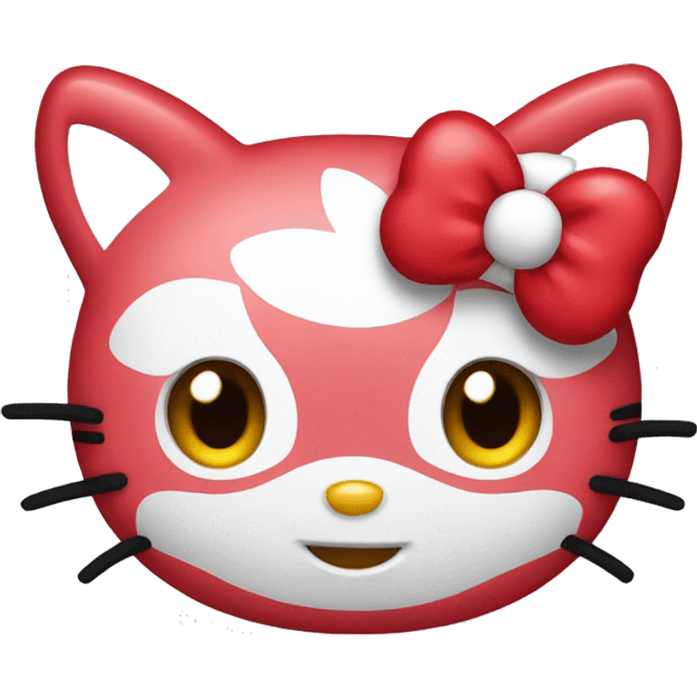 Hello kitty red emoji