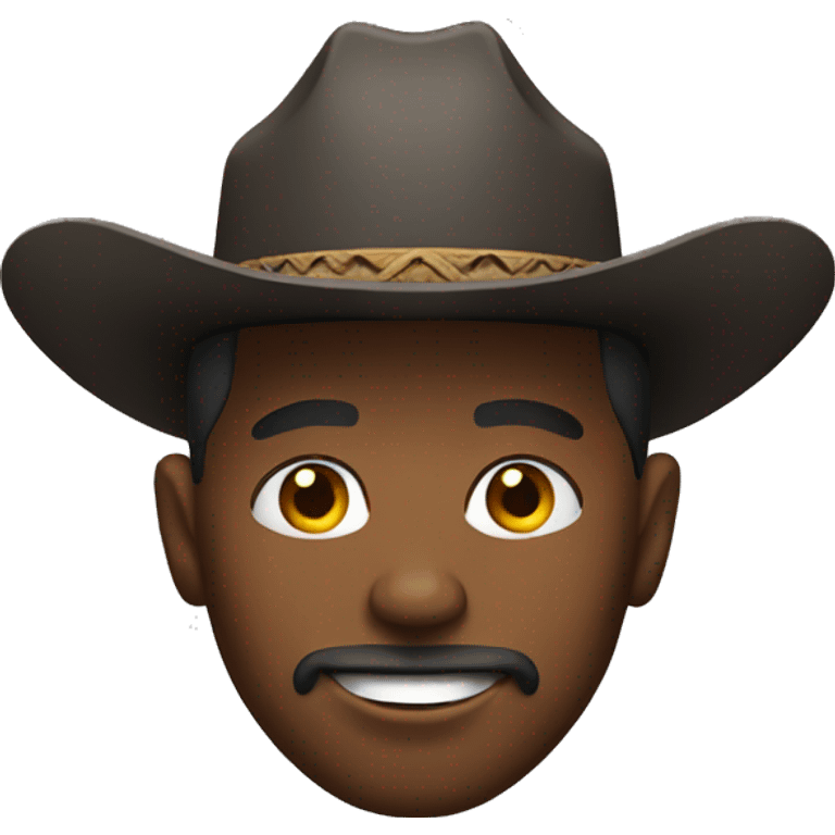 Black cowboy  emoji