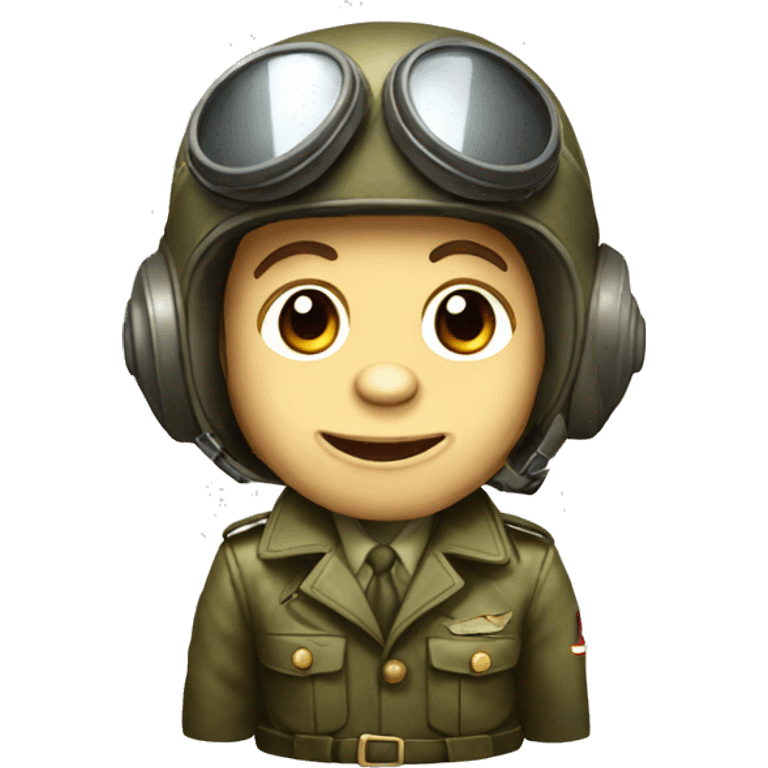 A monkey ww2 pilot emoji