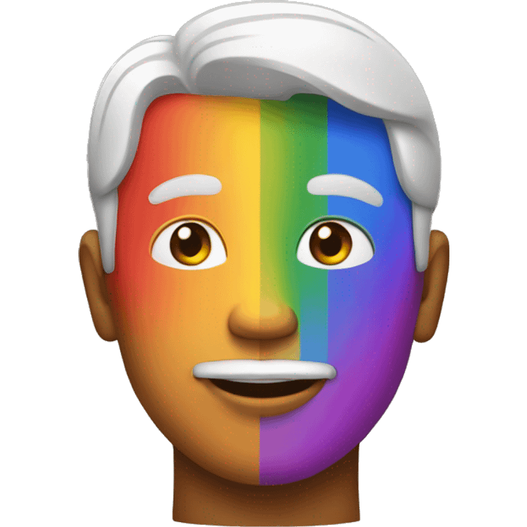 Gay pride man emoji