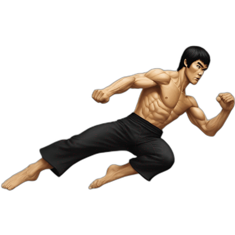 Bruce-Lee-flying-kick emoji