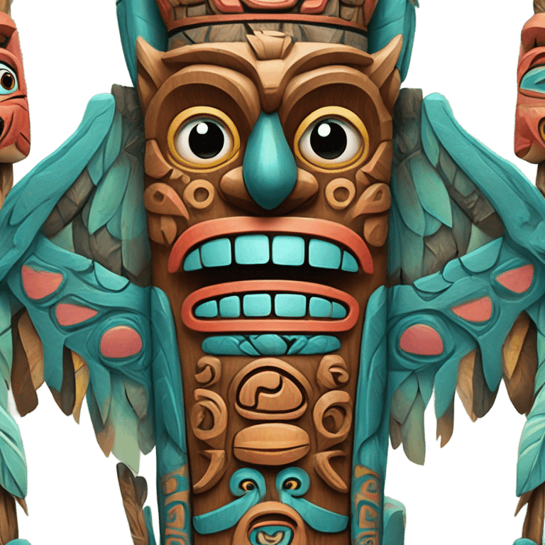 PNW totem pole emoji