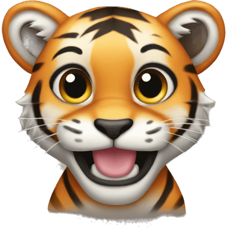 Cute tiger  emoji