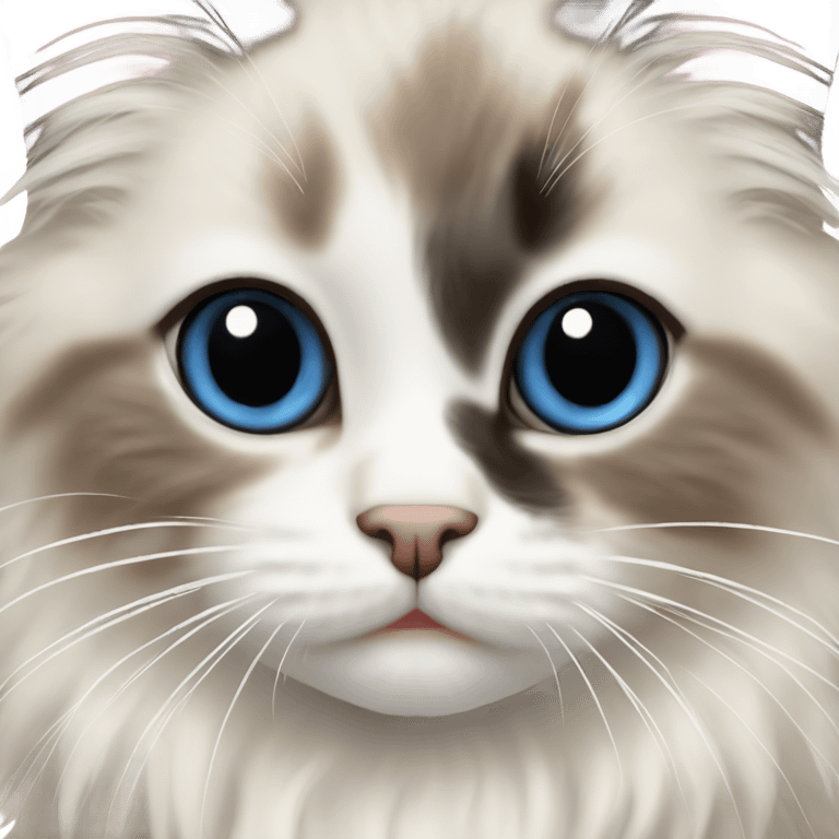 Ragdoll kitten emoji