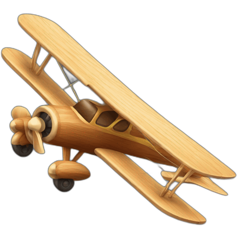 Avion en bois emoji