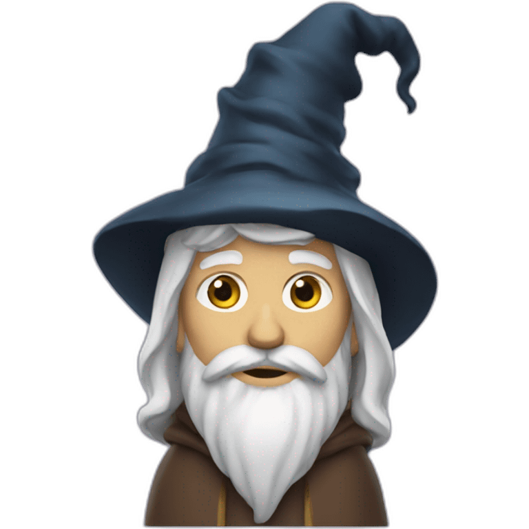 wizard with hand on chin emoji