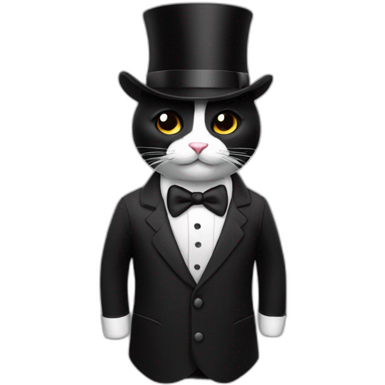 Tuxedo var with hat emoji