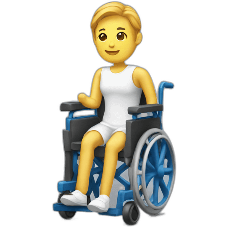 Android figurine in wheelchair emoji