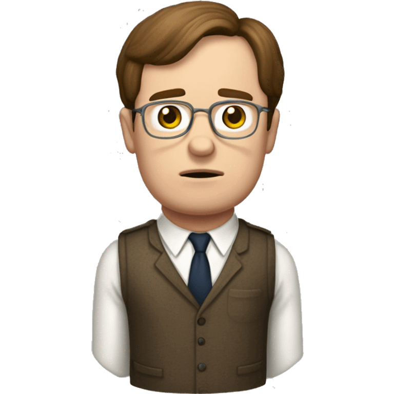 dwight schrute with torso emoji