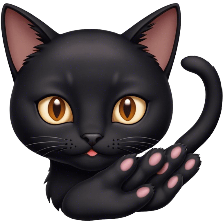 Face palm black cat  emoji