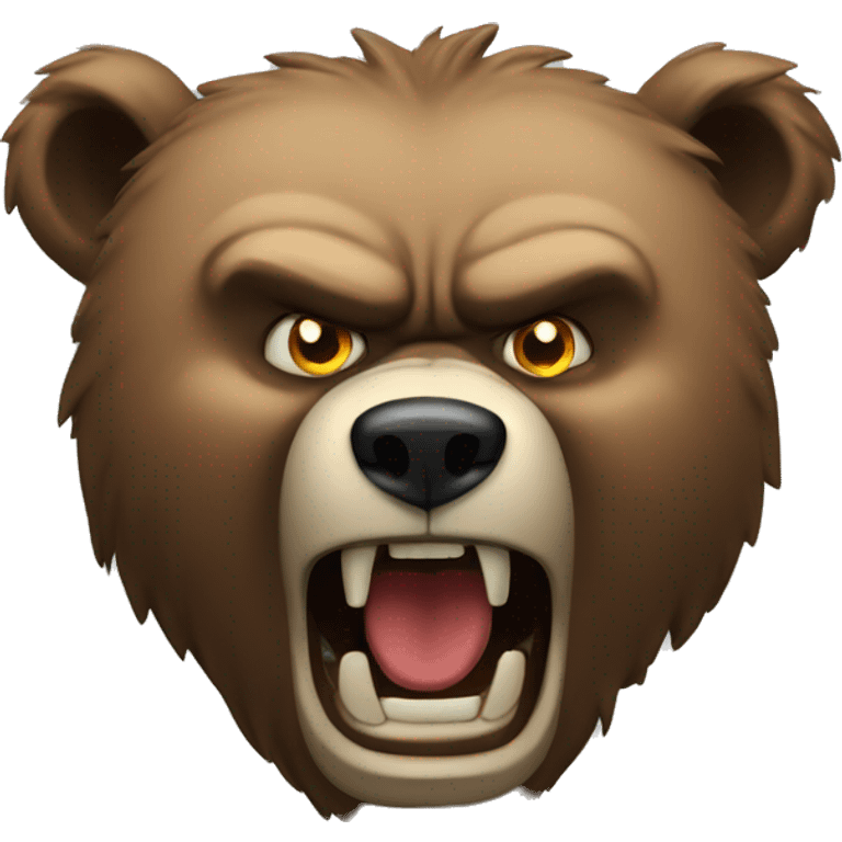 angry bear emoji