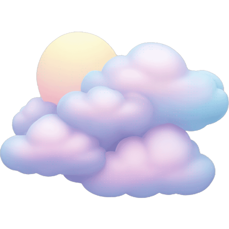 Pastel clouds  emoji