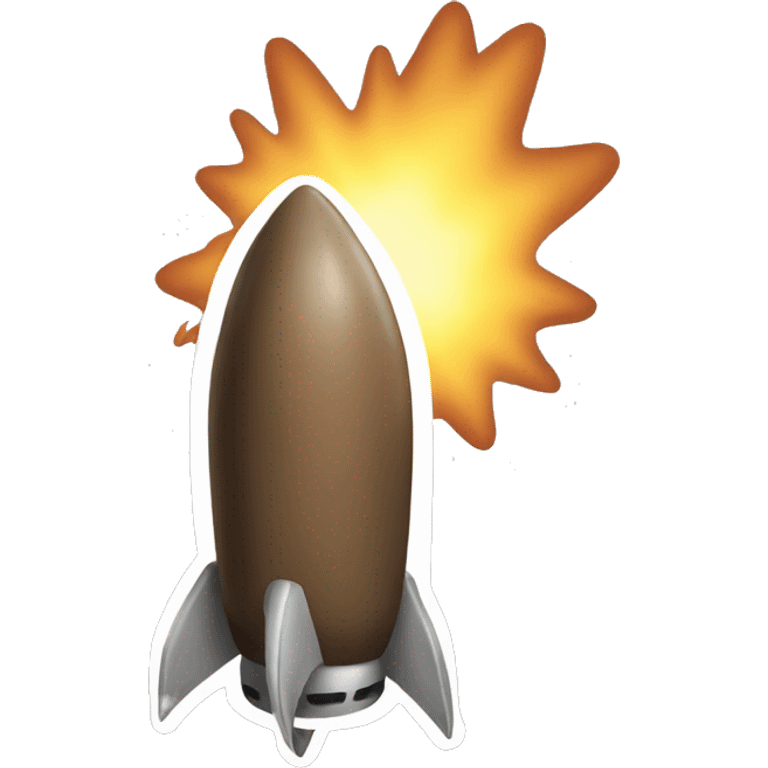 rocket poop emoji