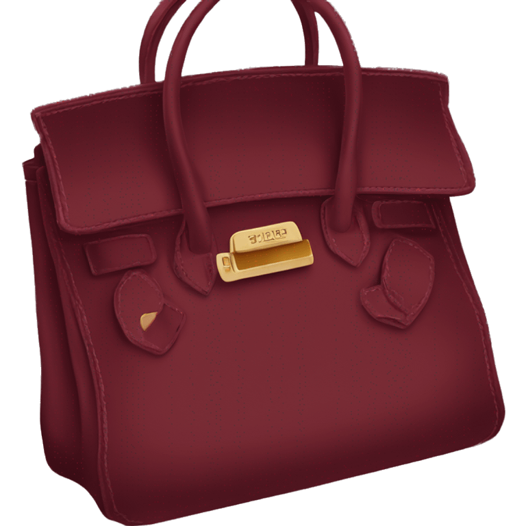 BUrgundy birkin  emoji