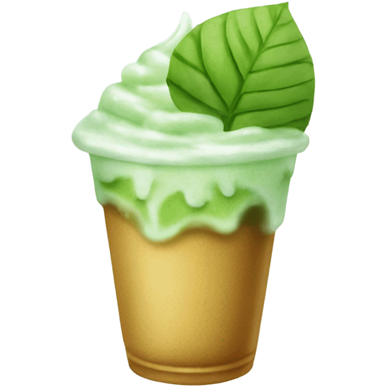 Iced matcha latter emoji