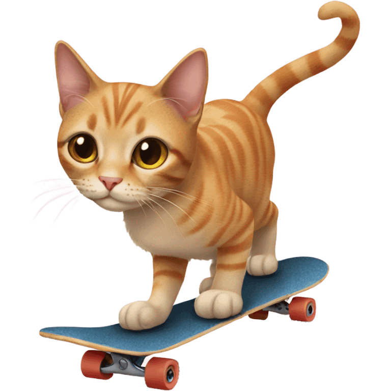 Cat on a skateboard emoji