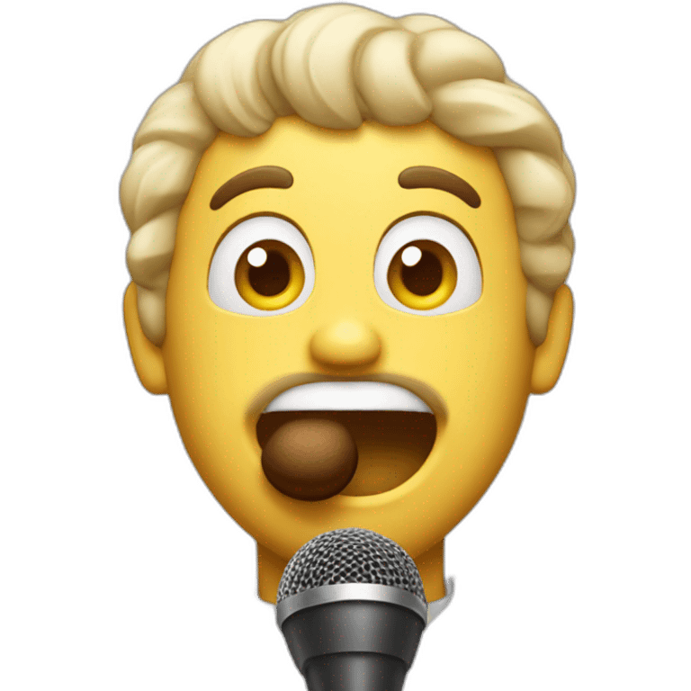 sweets man with a microphone emoji