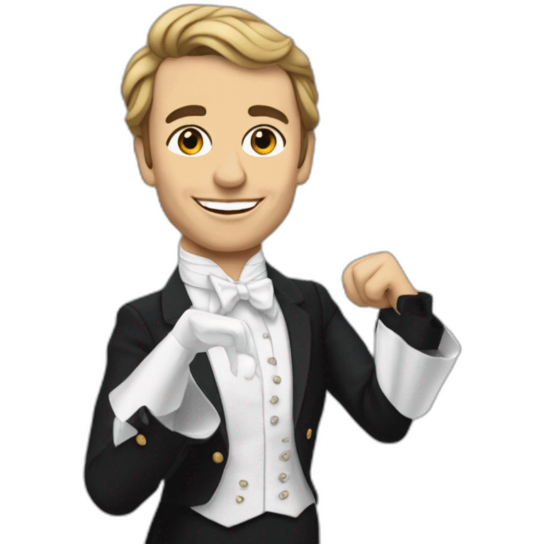 Macron en danseuse classique emoji