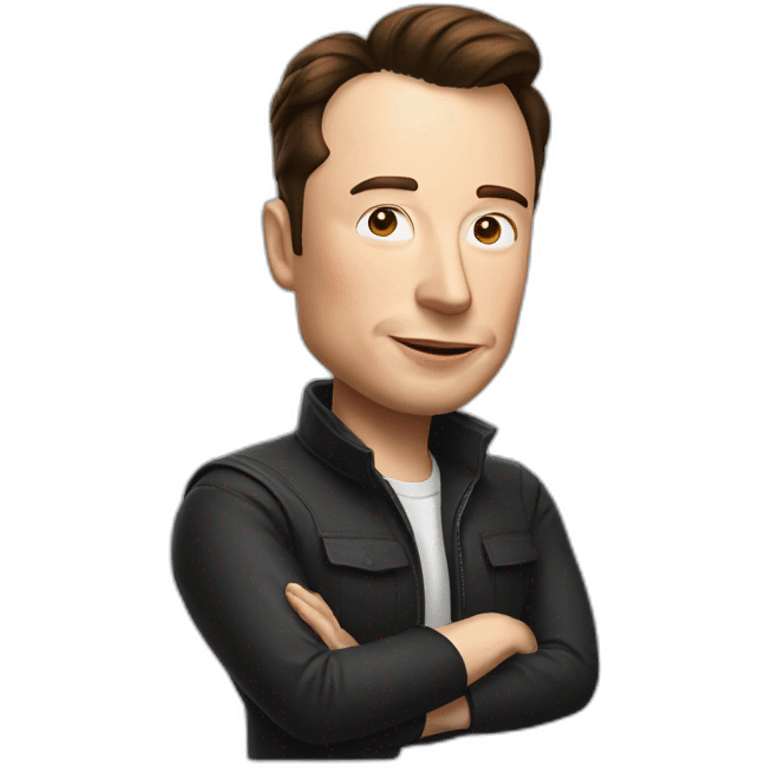 Elon musk and mario emoji