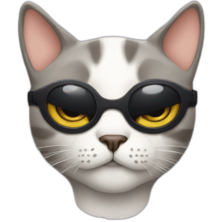 Cat with eye patch emoji