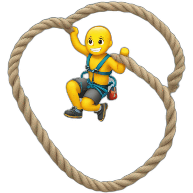 Only climbing ropes emoji