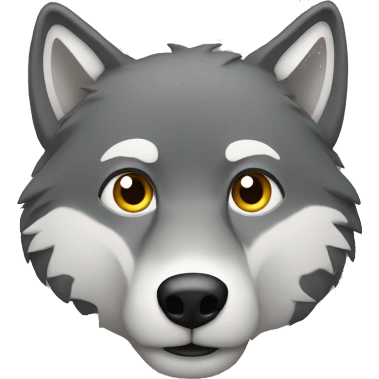 Lone wolf emoji