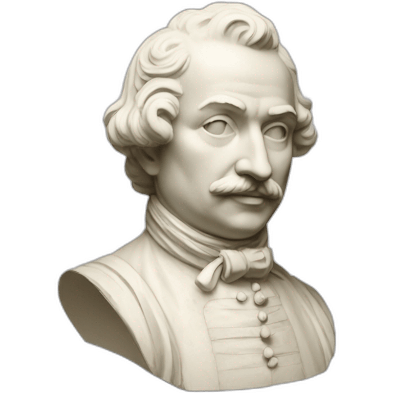 Montaigne Plaster Bust emoji