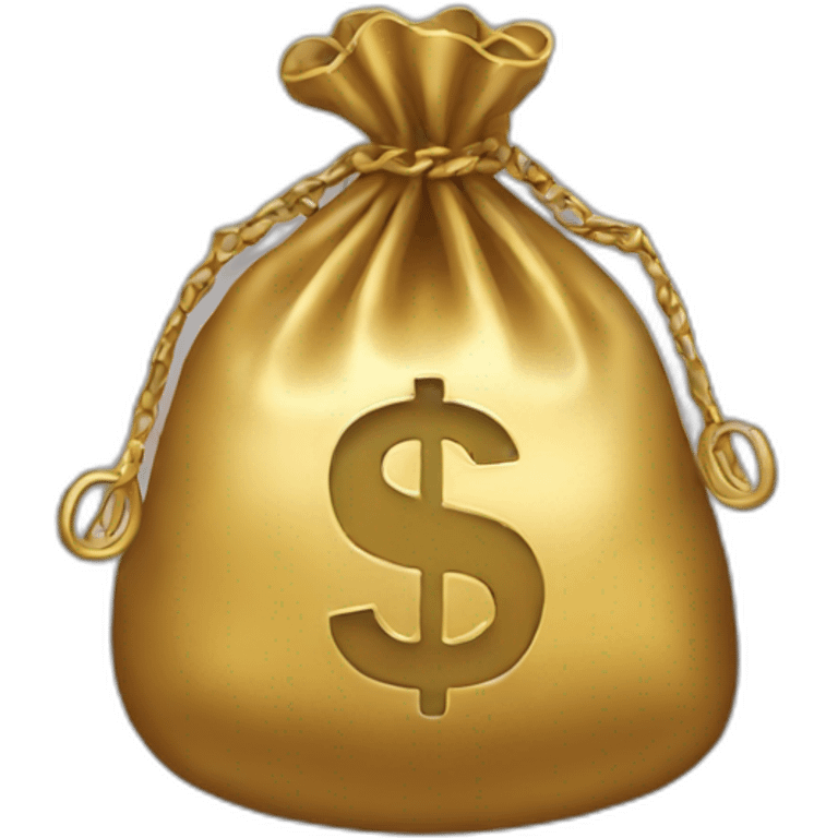 golden money bag emoji