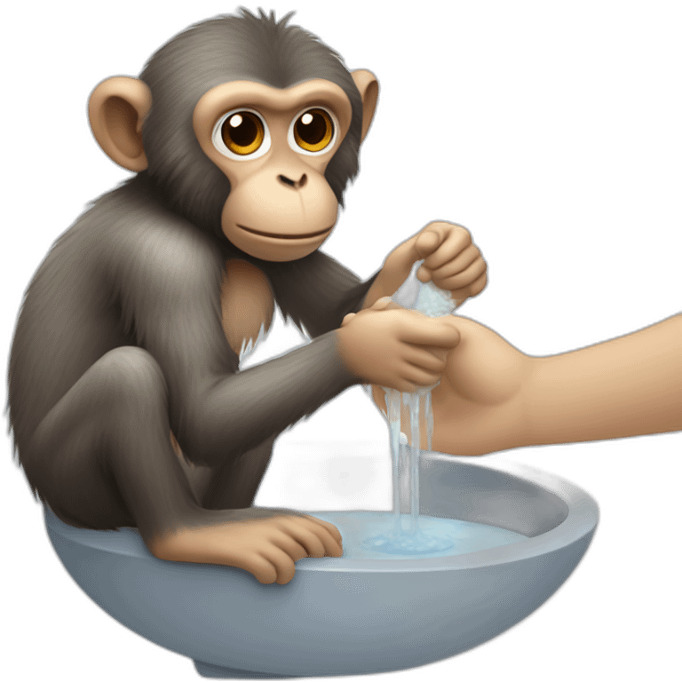 monkey-washing-hands-with-soap emoji