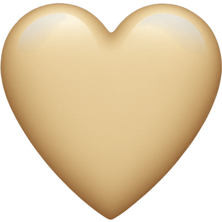 Beige heart emoji