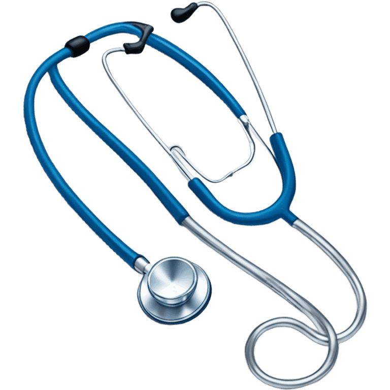 Blue stethoscope emoji