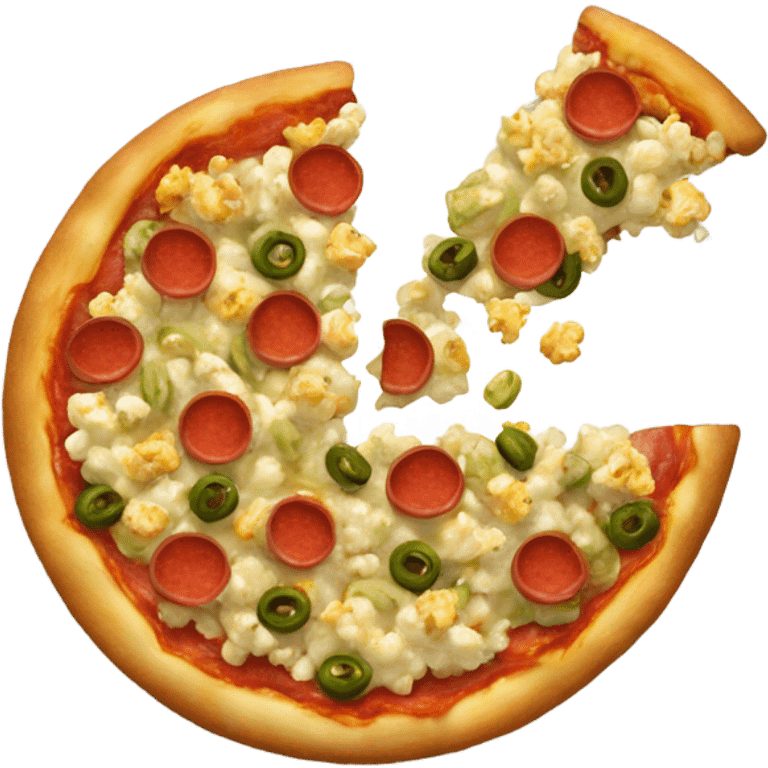 Pepperoni pickle popcorn pistachio papaya party pizza emoji